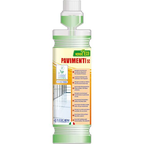 Detergente superconcentrato pavimenti Verde Eco 5C 1 litro