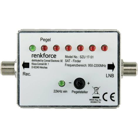 Renkforce RF-4470372 Pointeur satellite