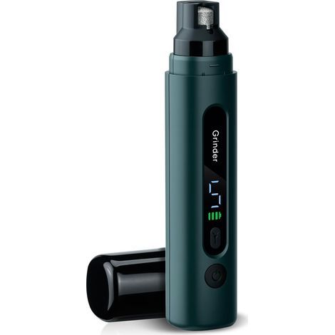 Wigearss Lime à Ongles Chien Électrique, 5 Vitesses Réglables avec Lumière LED, Ponçage Silencieux, Meuleuse Électrique Rechargeable pour Animaux, Petits, Moyens et Grands Chiens (1/5)