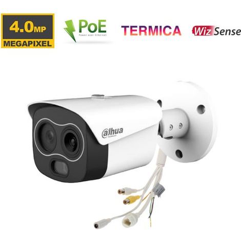 Dahua telecamera bullet termica IP 4MP IR30mt POE - TPC-BF1241P-B7F8-DW-S2 (7-8mm) S
