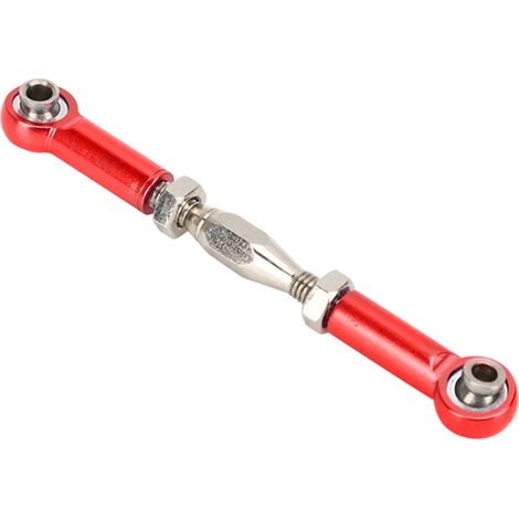6-teiliges Set verstellbarer Schubstangen und Spannschloss-Verbindungsstangen aus Aluminiumlegierung für RC-Car-Modelle (rot) (1/5)