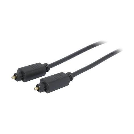 Digital Audio Cavo di collegamento Kash Toslink [1x Spina Toslink (ODT) - 1x Spina Toslink (ODT)] 2 m Nero