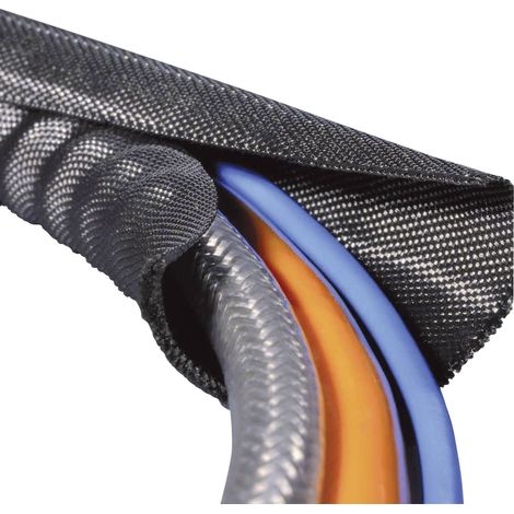 HellermannTyton Gaine tressée polyester noir 16 19 mm (1/2)