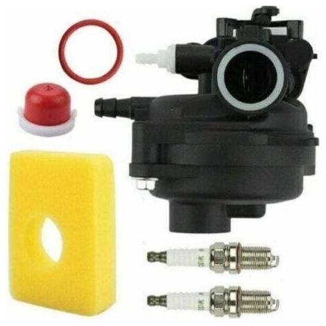 Kits de carburateur pour moteurs de tondeuses à gazon Briggs & Stratton 593261, 595656, 591979, 591160, 300E, 450E, 500E, 550EX, 500 (125 cm³, 140 cm³), 08P502, 8P502, 02, 00000, 9P602, 9P (1/4)