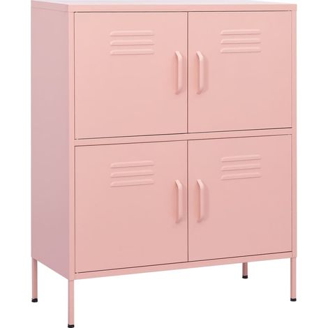 Armoire de rangement Rose 80x35x101,5 Acier (1/5)