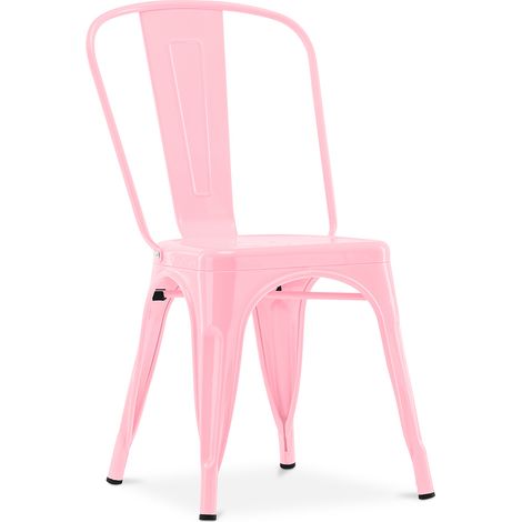 Dining Chair - Industrial Design - Steel - New Edition - Stylix Pink (1/5)