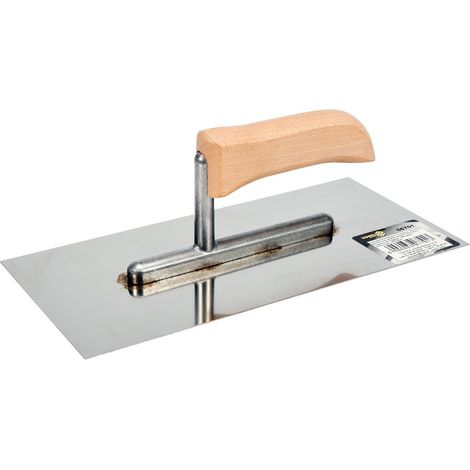 Llana de acero inoxidable para enlucido, 270 x 130 mm, base de aluminio, 06701 vorel (1/2)