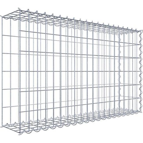Gabiondeco - Gabion - Element de prolongation en longueur 100 cm x 60 cm x 20 cm (L x H x P). maille 5 x 10 cm. Spirale. Avert.: il manque une grille - Made in Germany (1/5)