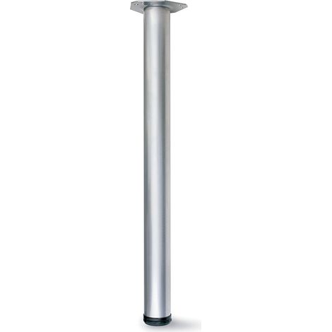 Byp Pata Mesa Edgar D-60 De 71Cm Cromo Look Ral-9006