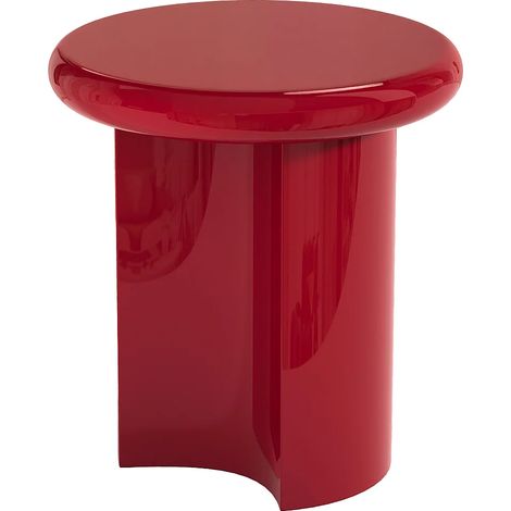 Tavolino in MDF Rosso laccato - SOBINA