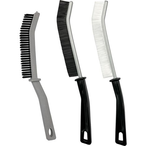 Brosse de Nettoyage Crevasses, Brosse de Nettoyage à Poils Durs, Brosse à Joint Carrelage, Ustensiles de Ménage Multifonctionnelle, pour Éviers, Robinets, Toilettes, Rails de Fenêtre, Groove Gap, 3pcs (1/5)