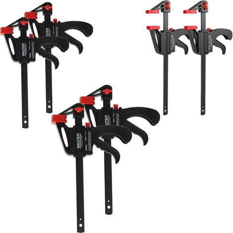 WALTER Schnellspannzwingen Set 6tlg. Spannweite 100, 150, 300mm Druckzwingen (1/5)
