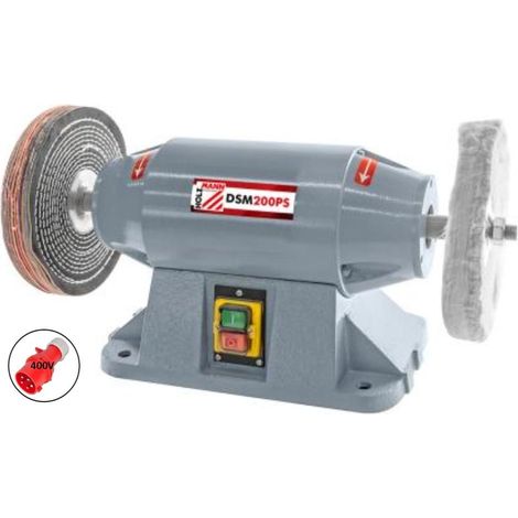 BENCH POLISHING MACHINE GRINDER POLISHER METAL HOLZMANN DSM200PS 400V