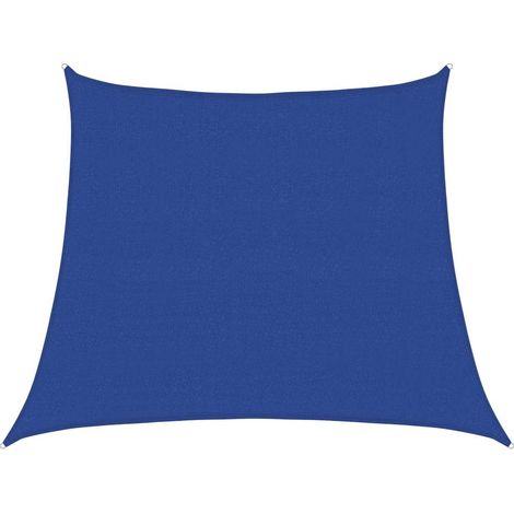 Sunshade Sail 160 g/m² Trapezium Blue 3/4x3 m HDPE vidaXL