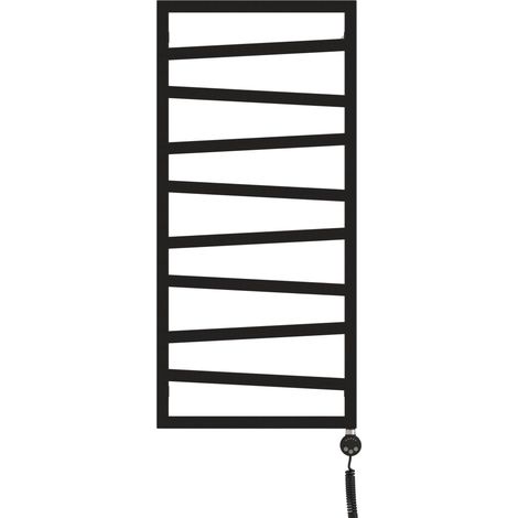 terma ZIGZAG sèche-serviettes électrique noir 1070x500 mm (1/2)
