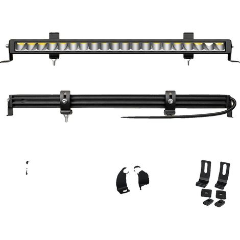 Barre lumineuse LED, éclairage haute performance, design robuste, 1x23pouces 60W sans fil (1/2)