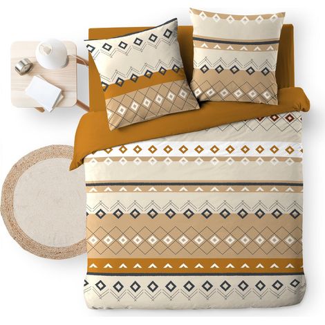 Parure de couette 240 x 220 cm coton 42 fils + 2 taies Xenati (1/5)