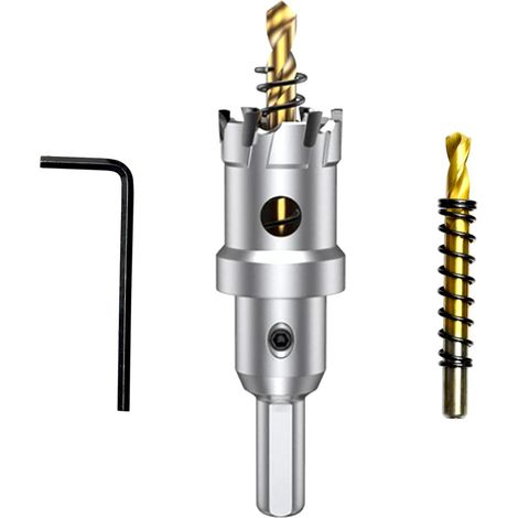 Scie cloche au carbure, fraise cloche TCT inoxydable, élargisseur de trou — 25 mm convient pour l'acier inoxydable et la tôle fine. (1/5)