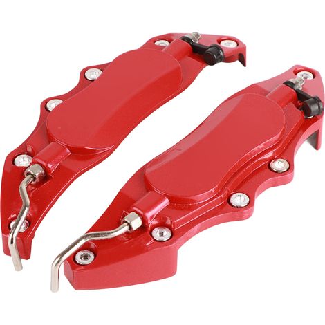 Couvre-étriers universels en alliage d'aluminium haute résistance, protection d'étrier de frein pour voiture, rouge, petite taille (1/5)