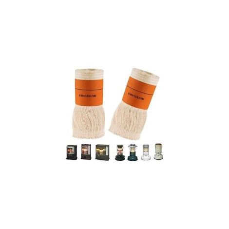 Mèches de poêle à pétrole 2 pièces – Fibre de verre et coton – Dimensions 95x2.5x180mm – Pour chauffage intérieur au kérosène - 95xt2