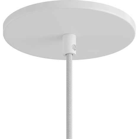 Rosace de plafond encastrée monotrou – Blanc mat – Compatible avec plafonds en plaques de plâtre et maçonnerie – Éclairage moderne minimaliste – Creative Cables (1/5)