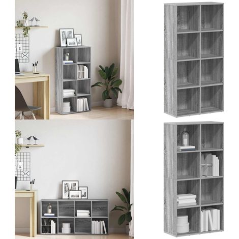 Bücherregal/Sideboard Grau Sonoma 66×30×130 cm Holzwerkstoff - Bücherregal -  Bücherregal - Home & Living (1/5)