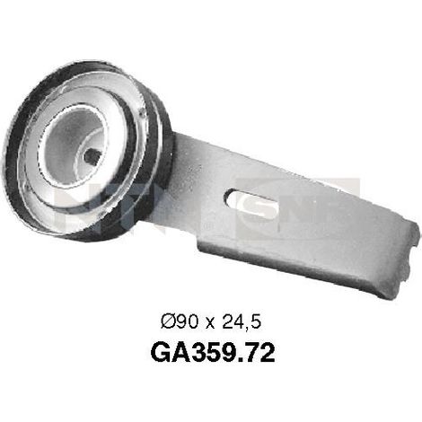 Galets d'accessoires tendeur - GA359.72 - SNR - Compatible avec véhicule Peugeot, Citroen, Lancia, Fiat