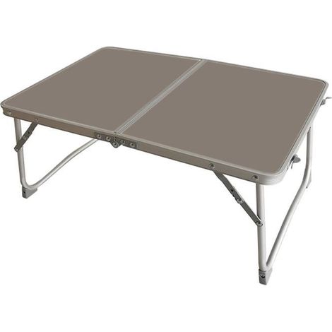 Mesa Plegable Color Marron Aluminio Marbueno Summer 64X42X29,5 cm