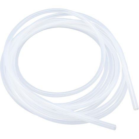 Tuyau flexible en silicone - Diamètre intérieur : 8 mm - Diamètre extérieur : 10 mm - Longueur : 5 m - Convient pour un usage alimentaire - Transparent - Pour transfert d'eau et d'air (1/5)