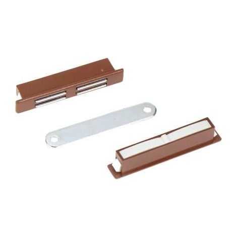 Chiusura Magnetica Incasso Senza Fori Viti Marrone