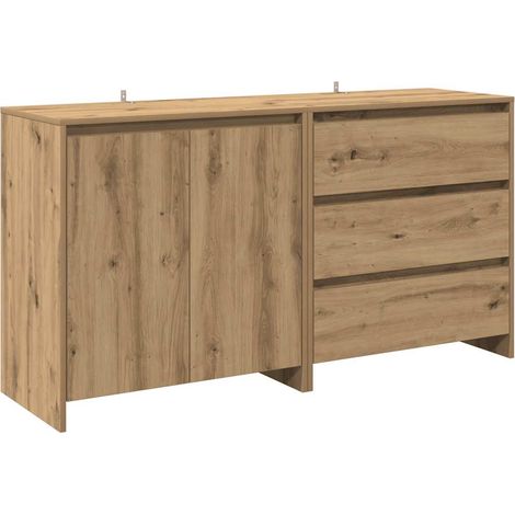 Maison Exclusive - Aparador 2 piezas madera contrachapada artesan (1/5)