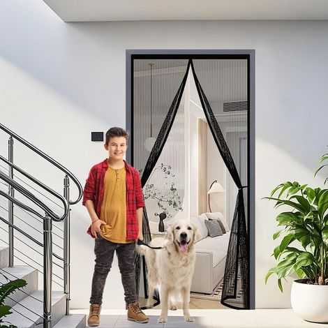 Rideau Moustiquaire Porte 80 x 138 cm Anti-Moustiques (1/5)
