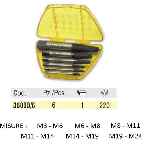SERIE ESTRATTORI OMMA CONICI ( 6 PZ )