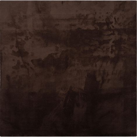 Medium Pile Soft and Washable Rug HUARTE Brown 120 x 120 cm vidaXL