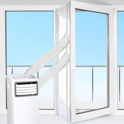Kit Calfeutrage Climatiseur Mobile Porte Fenetre 400cm, Portable ac window vent kit (1/5)