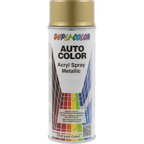 Bombe de peinture acrylique métallisée - Or - Duplicolor - 400 ml (1/5)