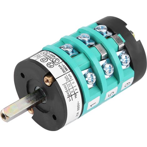 Interrupteur pédale 20A pour motorisation démonte-pneu 220V/380V, inverseur de sens avant/arrière, commande à pied pour table rotative, contacteur 20 ampères. (1/5)