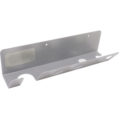 Support mural aimanté puissant pour sèche-cheveux et accessoires, gain de place, étagère rangement salle de bain, en alliage aluminium 33,5x8x5,5 cm, 1 support + 1 accessoire (1/5)