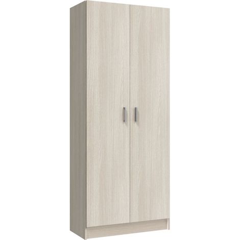 Armario multiusos 2 puertas escobero roble (1/3)