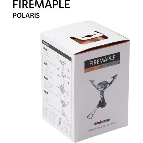 Réchaud à gaz Fire Maple Polaris avec régulateur de pression, brûleur et contrôle de mijotage ultralégers pour le camping et la randonnée, coupe-vent, portable et idéal pour la cuisine. (1/5)