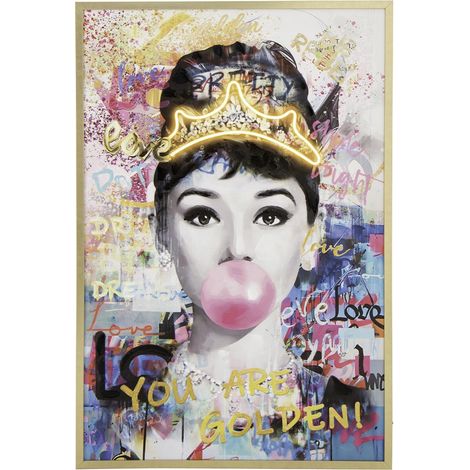 Tableau à LED "Lady" 83x123cm Multicolore (1/5)