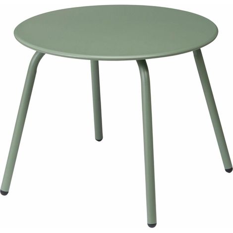 Tavolino laterale in metallo verde 50xh40 cm (1/3)