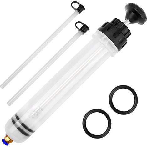 Seringue a Huile 500ml, Pompe d'Aspiration Pompe Vidange Huile Moteur Extraction Liquide de Frein avec Tuyau et Joint, Huile Aspiration Seringue pour Le Liquide de Frein Transmission (1/5)