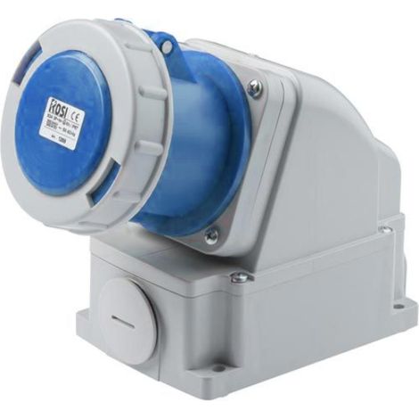 Presa industriale da parete, 230V, 2P+T, 63A, IP67 - Rosi 1001263 (1/2)