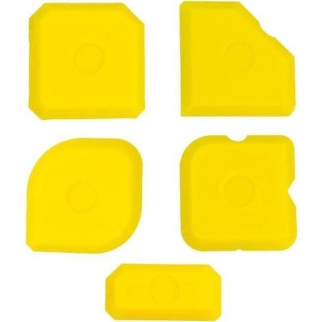 Pair 5 Pièces Ensemble d'Outils de Calfeutrage en Silicone - Lisseurs de Joint et Grattoirs pour le Lissage