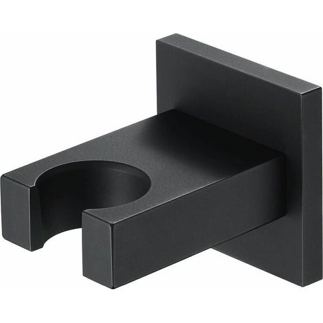 - Support de douche noir Support de douche en laiton Support de douche à main carré mural Support de douche (1/5)