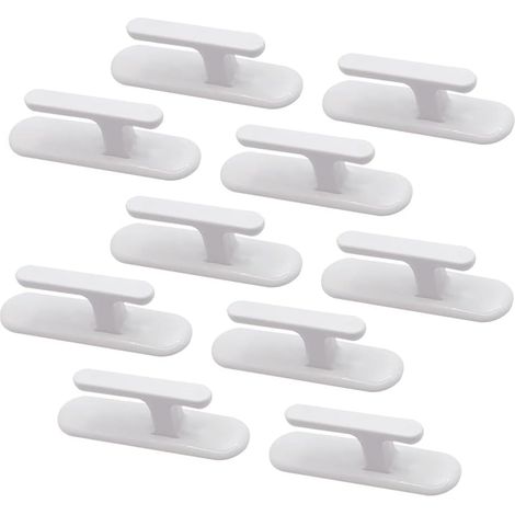 Organizador de cables de 10 piezas, enrollador de cables para persianas, para pequeños electrodomésticos, licuadoras, cafeteras (blanco)