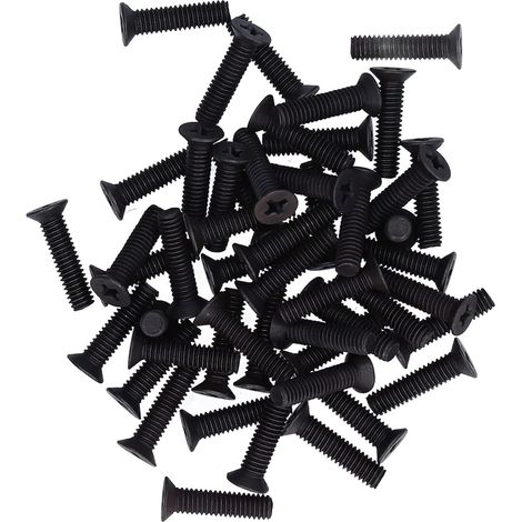 Jeu de 50 vis M4 A2-70 pré-usinées galvanisées noires pour la (1/5)