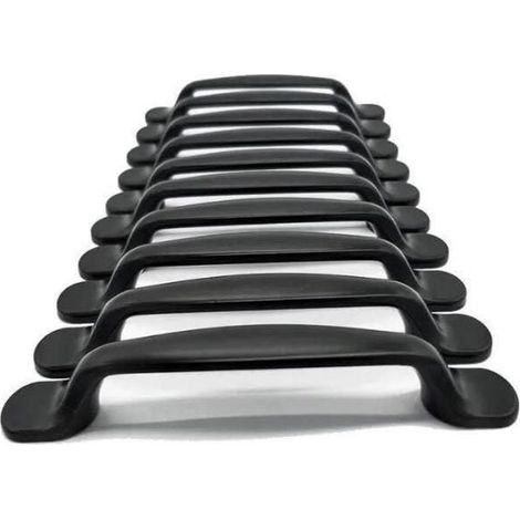 Türgriffe – Aluminiumlegierung – Modern – Schwarz – 20 Stück – 20 mm x 130 mm x 15 mm (1/4)