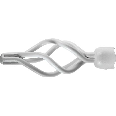 1 pomolo ciorciola bianco terminale per tubo diametro 20 mm